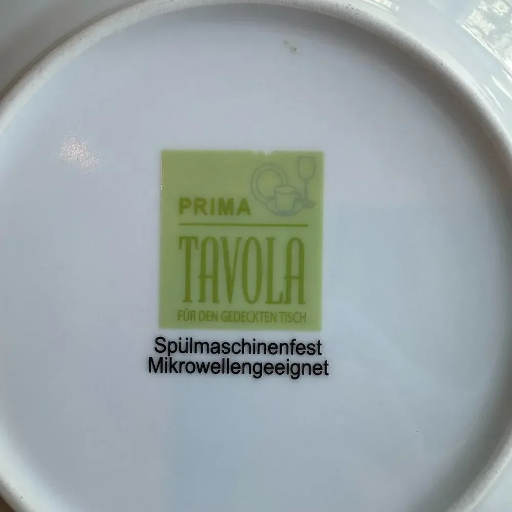 Vintage Prima Tavola Porcelain Salad Dessert Plates 7.5